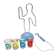 YIFAEUX Buzz Wire Drinking Game Toy Kit with 4 Shot Glasses Funny Adults Family Bachelorette Bachelor Bar Party Prop Buzzer Wire Man Board Game