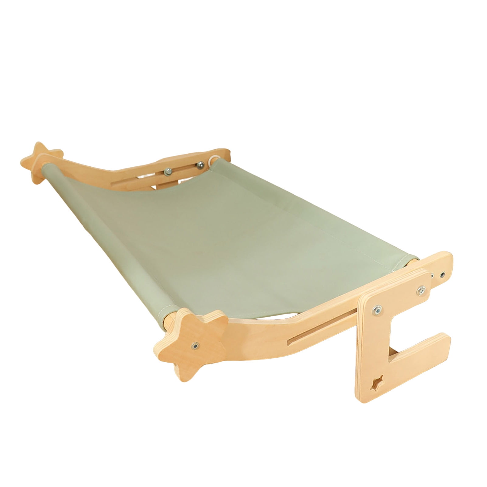 YIFAEUX Cat Hammock Window Perch Adjustable Cat Bed with Wood Frame No Drilling Pet Hammock for Bedside Windowsill Indoor Cats