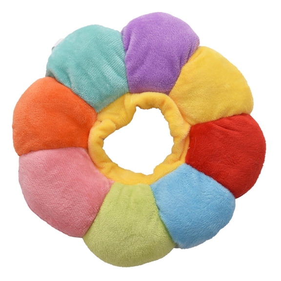 YIFAEUX Cat Recovery Collar Sunflower Shape Soft Stuffed Neck Cone Adjustable Anti-Bite Lick Wound Healing Safety Collar After Surgery
