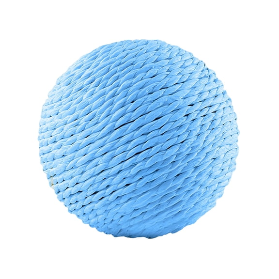 YIFAEUX Cat Sisal Ball Interactive Cat Scratching Ball Toy Natural Sisal Scratcher Ball with Sound for Kitten Teeth Cleaning Training