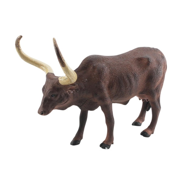 YIFAEUX Cattle Figurine Realistic Water Buffalos Bull Cow Muskox Miniature Solid Model Early Learning Educational Toy Wild Animal Statue Model Desktop Ornament Model Gift