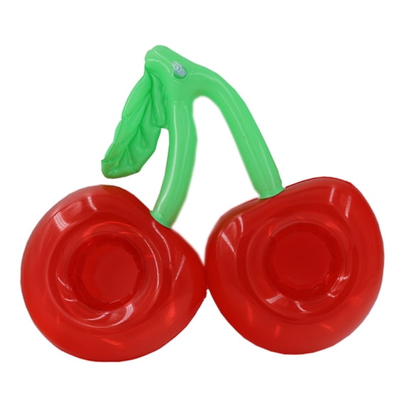 YIFAEUX Cherry Inflatable Cup Holder PVC Floating Drink Coaster Lightweight Waterproof Cup Stand for Pool Beach