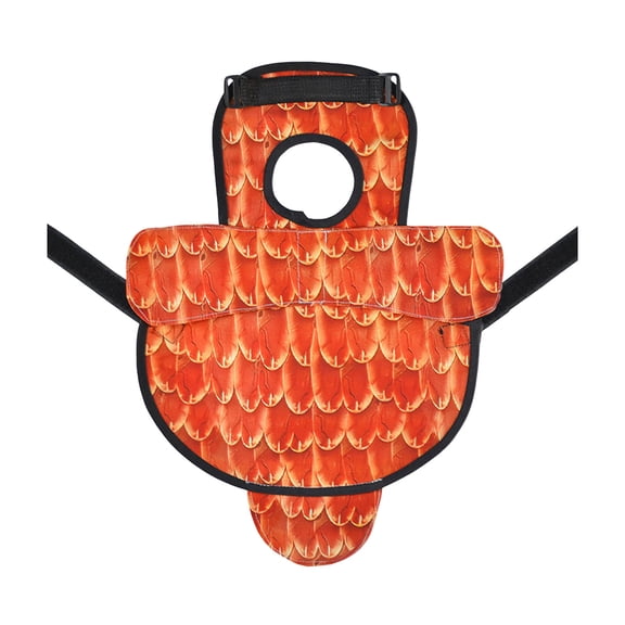 YIFAEUX Chicken Saddle for Hens Printed Chicken Aprons with Adjustable Strap Chicken Vest Jacket Clothes for Poultry Back Feather Protection