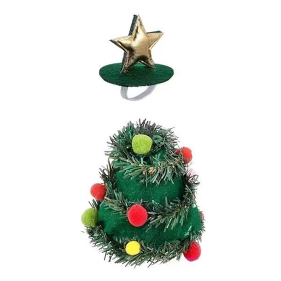 YIFAEUX Christmas Tree Goose Outfit Desk Goose Clothes Festive Goose Costume for 7'' Goose Statue Holiday Xmas Table Decoration