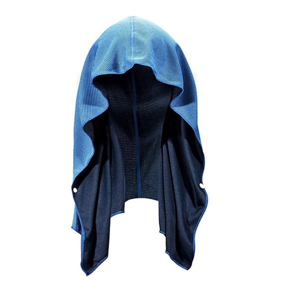 YIFAEUX Cooling Hoodie Towel for Neck And Face Instant Cooling Reusable Towel Set Sun Protection Breathable Soft Sports Towel for Hot Weather Sweat Absorption And Cooling