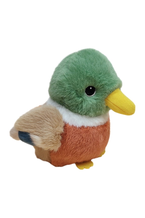 Cute Bird Plush Pendant Soft Stuffed Animal Parrot Mallard Duck Keychain Plush Backpack Accessory Gift for Kids Bird Lovers