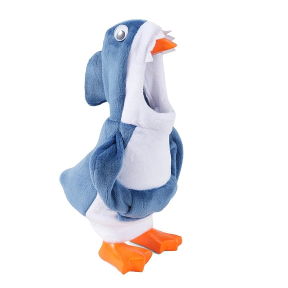 YIFAEUX Desk Goose Outfit Plush Animal Hoodie Cow Rabbit Shark Costume Desktop Goose Clothes for 7 Inches Desk Goose Figurines