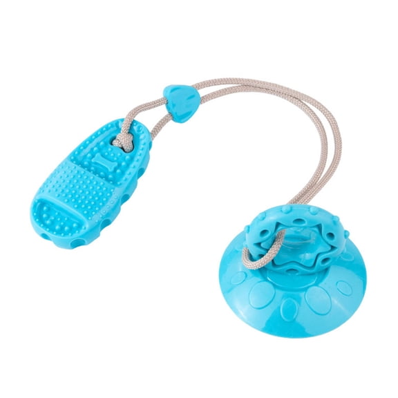YIFAEUX Dog Chew Toy with Suction Cup Indestructible Rubber Puppy Teething Toy Promotes Dental Health Interactive Food Dispensing Toy for Bulldog German Shepherds Aggressive Chewers
