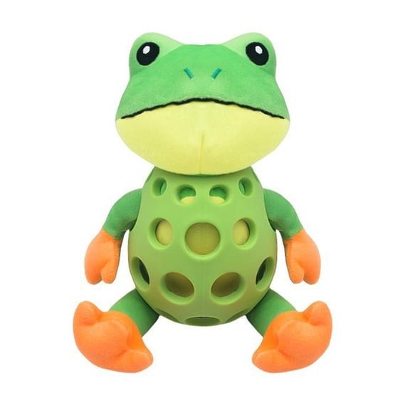 YIFAEUX Dog Toy Plush Frog Interactive Squeaky Frog Pet Toy Bite Resistant Chew Toy Boredom Companion Toy for Small Large Dogs Puppies