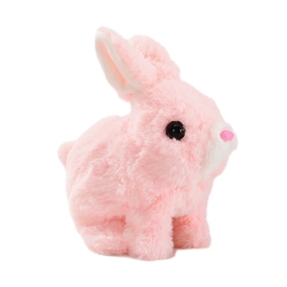 YIFAEUX Electric Plush Rabbit Toy Jumping Moving Ears Nose Bunny Plushie Toddlers Interactive Simulation Stuffed Animal Toy with Sound