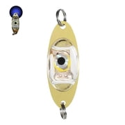 YIFAEUX Fish Luring Light LED Bait for Deep Sea Highly Visible Fishing LED Fishing Lures with Built-in Battery Auto On/Off Underwater Flasher Lights Trolling Lures
