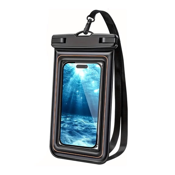 YIFAEUX Floating Waterproof Phone Pouch Clear Underwater Cellphone Case Universal Dry Bag with Neck Lanyard for Beach Swimming Pool Diving Rafting Surfing