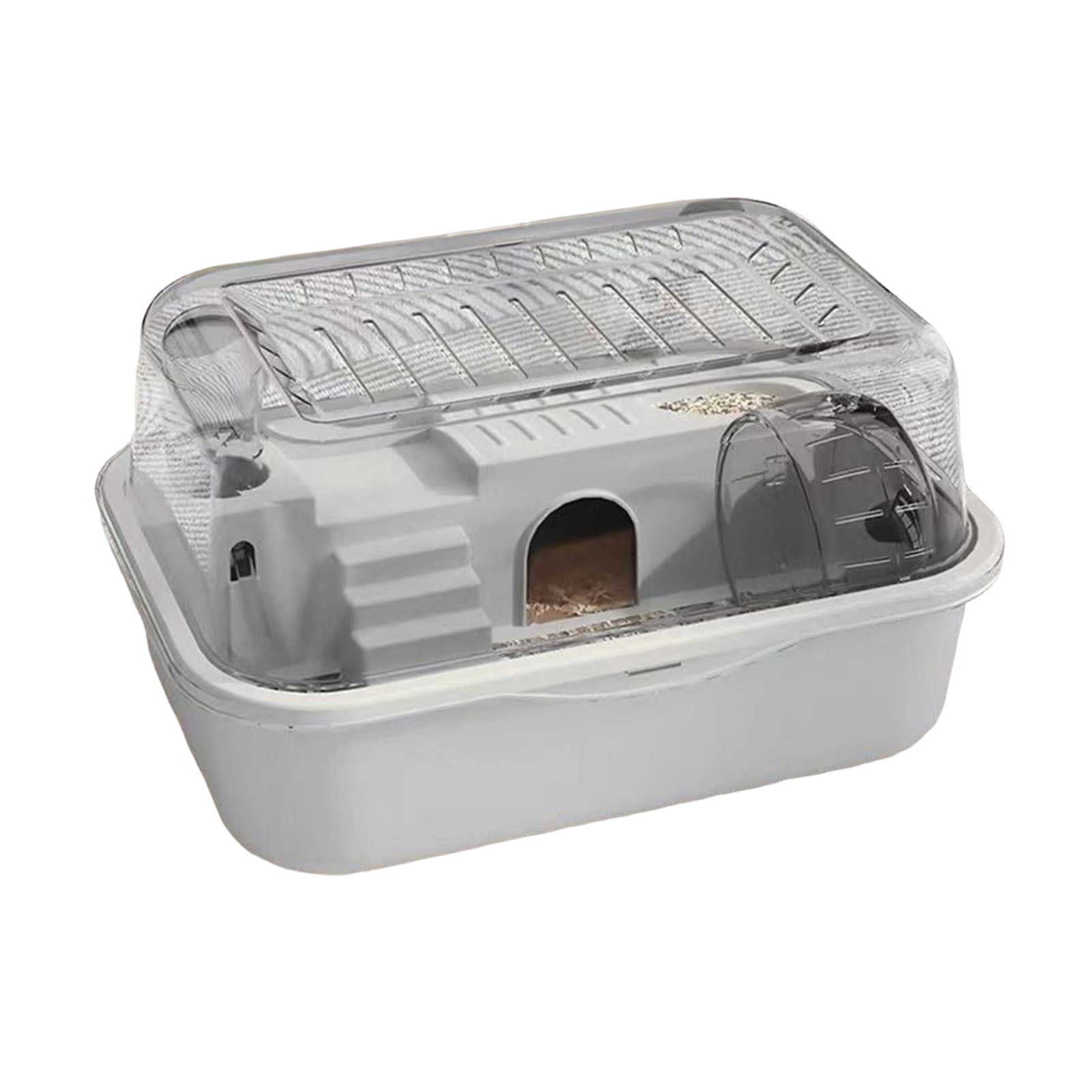 YIFAEUX Hamster Cage Transparent Hamsters Habitats Acrylic Small Animal Playhouse with Wheel Water Bottle for Hamsters Rat Gerbils Guinea Pig