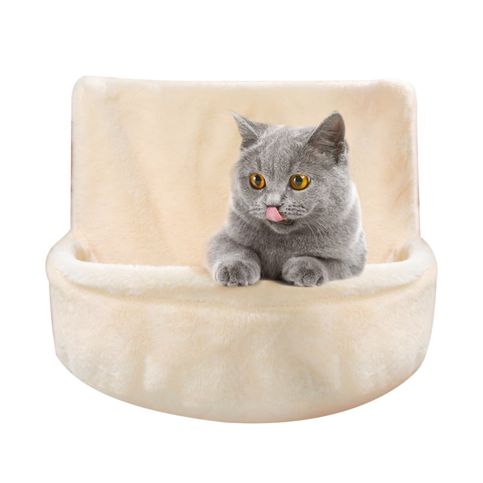 YIFAEUX Hanging Cat Bed Cat Window Perch Bedside Plush Hammock Nest with Removable Washable Cover for Indoor Cats Sleeping Rest
