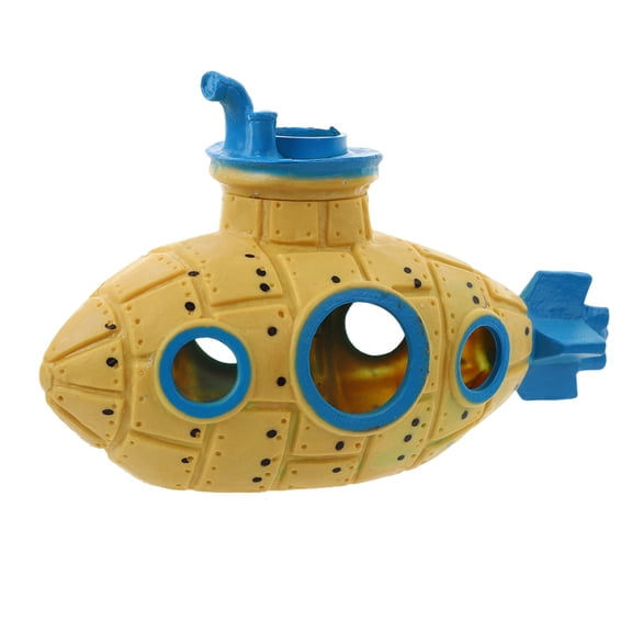 YIFAEUX Hollow Submarine Fish Tank Decoration Aquarium Shrimp Hideout Small Fish Breeding Cave Shelter for Shrimp Betta Lizards