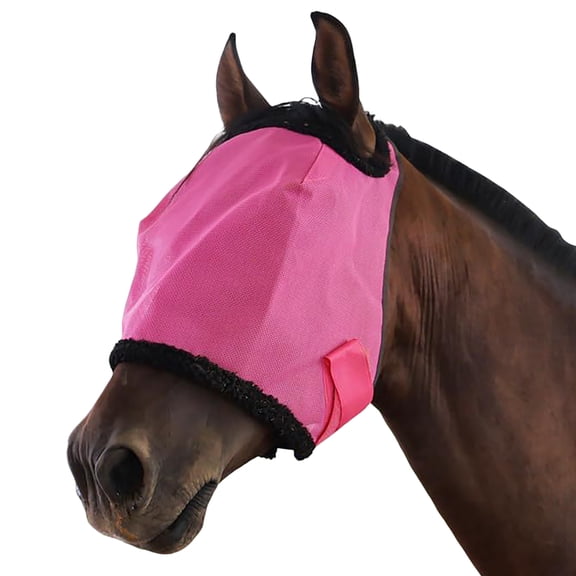 YIFAEUX Horse Fly Face Guard Half Face UV Protection Cover from Summer Insect Pest Adjustable Breathable Mesh Coverage for Horse