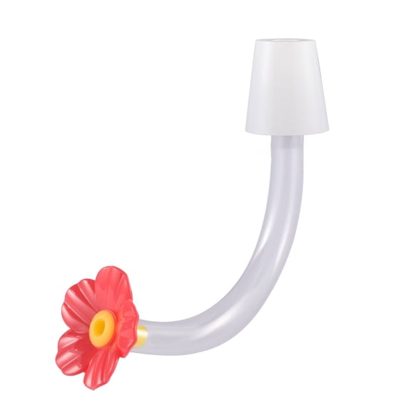 YIFAEUX Hummingbird Feeder Tube And Stopper Single/Double Head Floral Tip Hummingbird Water Feeding Tube Replacement Parts for Making Your Own Birds Feeder