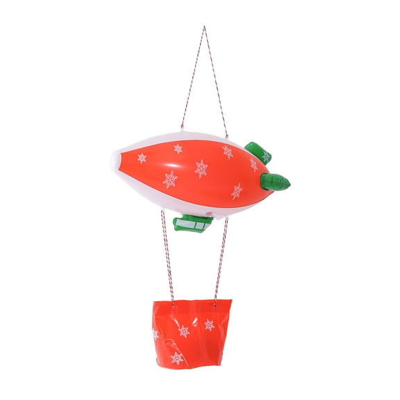 YIFAEUX Inflatable Christmas Ball Fires Balloon Ship Flying Boat for Elf Doll Decoration Handmade Seasonal Costume Outdoor Holiday Lawn Ornament
