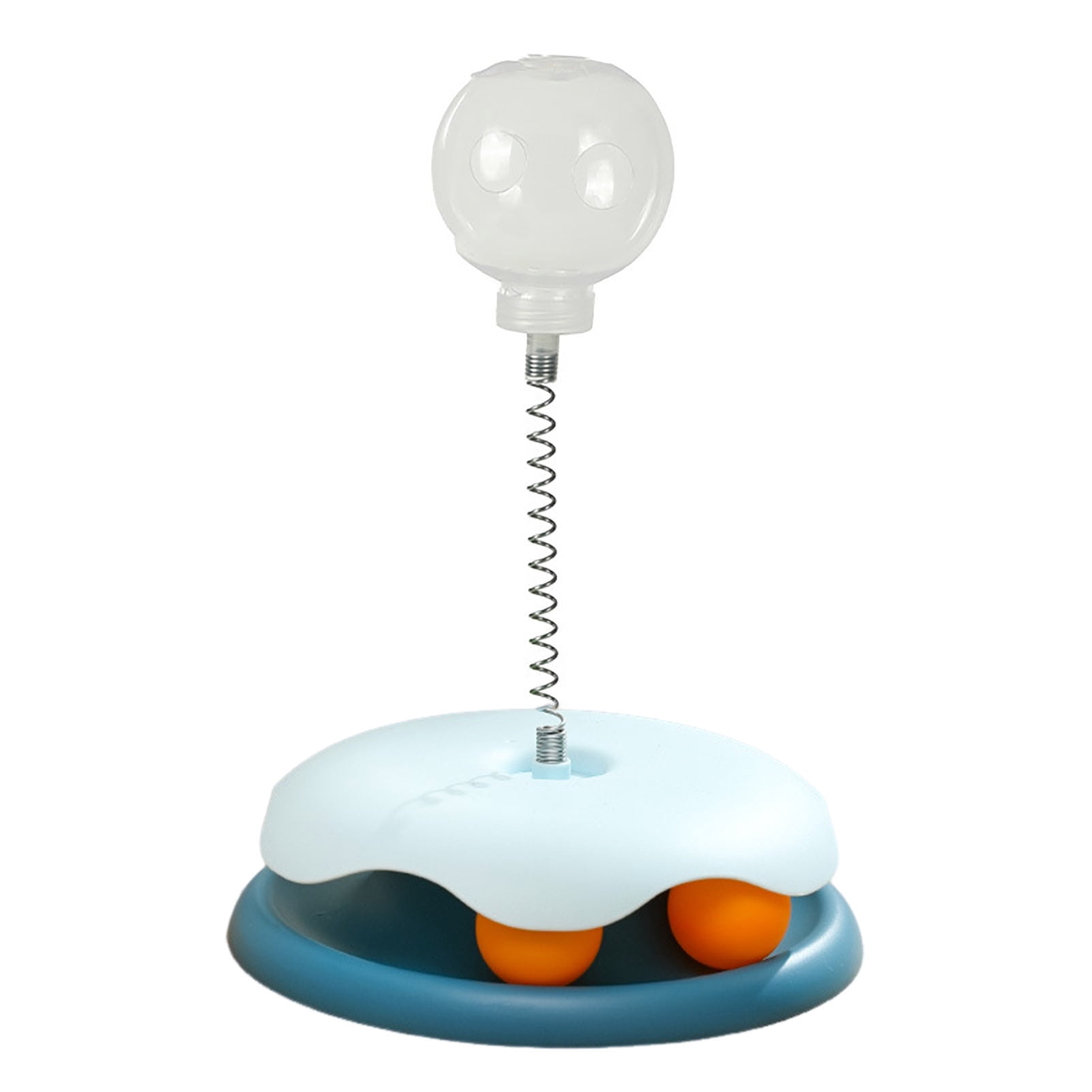 YIFAEUX Interactive Cat Treats Dispenser Toy Leaking Food Ball Pet Feeder Toy Puzzle Pet Slow Feeder with Ball Track for Indoor Cats Dogs