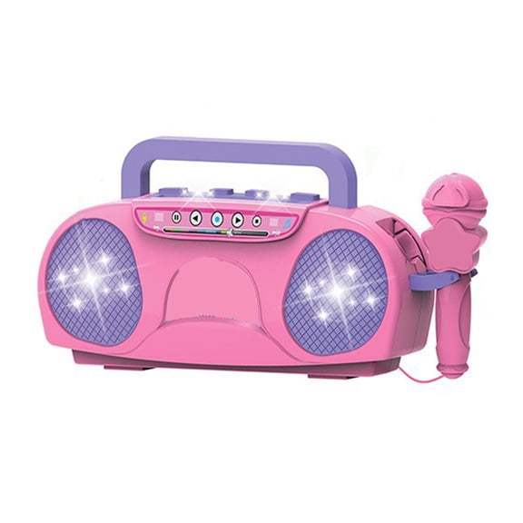 YIFAEUX Kids Singing Machine Toy with Microphone LED Light Toddlers Boys Girls Multi-functional Mini Karaoke Machine Music Player Toy