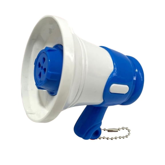 YIFAEUX Mini Megaphone Toy with Bead Chain Loud Bullhorn Keychain Pendant Toddlers Boys Girls Recording Loudspeaker Educational Musical Instruments Toy