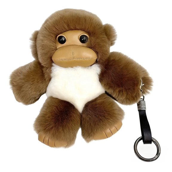 YIFAEUX Monkey Doll Plush Toy Soft Cuddly Three-Dimensional Lucky Long Arm Monkey Doll Car Hanging Ornament