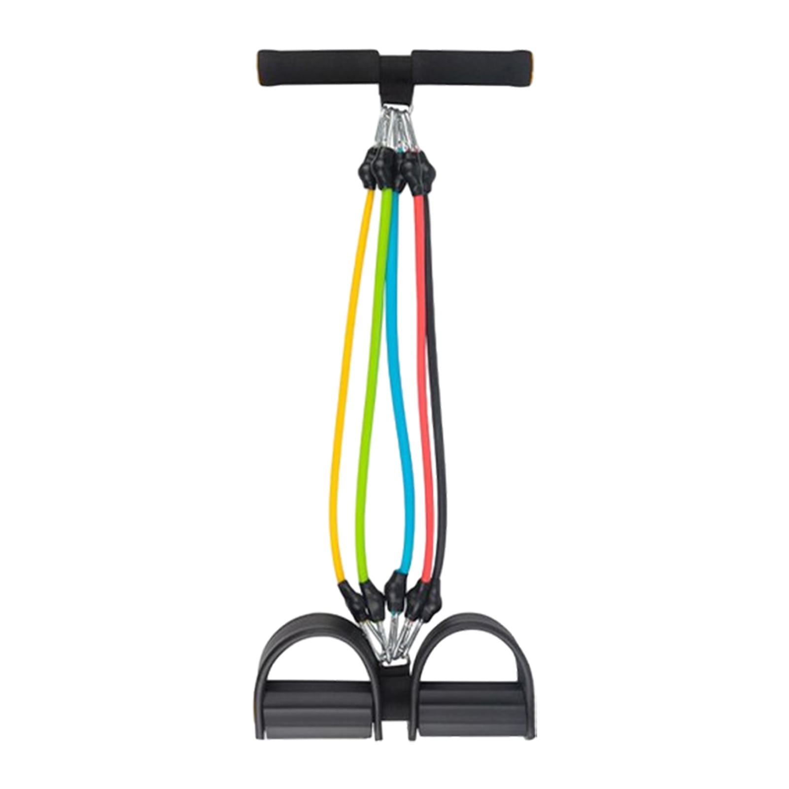 YIFAEUX Multifunction Tension Rope Elastic Yoga Pedal Puller Resistance Band with Non-Slip Handle Leg Stretching Tension Rope Home Fitness Equipment