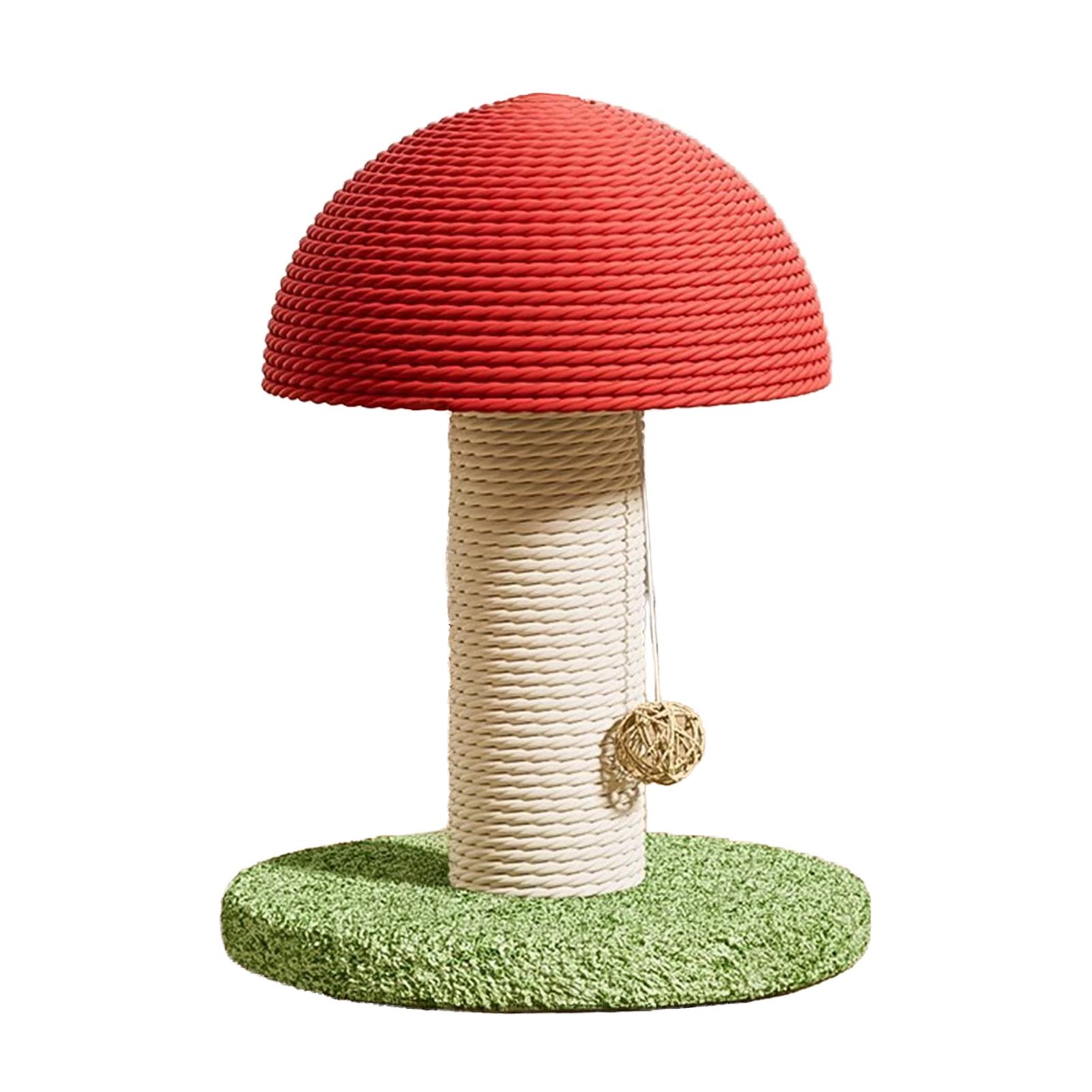 YIFAEUX Mushroom Cat Scratching Post Sisal Rope Mushroom Cat Scratcher Interactive Vertical Cat Climbing Tree And Scratching Toy for Indoor Kittens Adult Cats