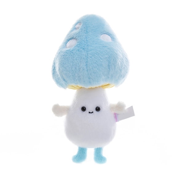 YIFAEUX Mushroom Plush Toy Cartoon Stuffed Animal Soft Huggable Pillow Adorable Smiling Cushion for Kids & Collectors