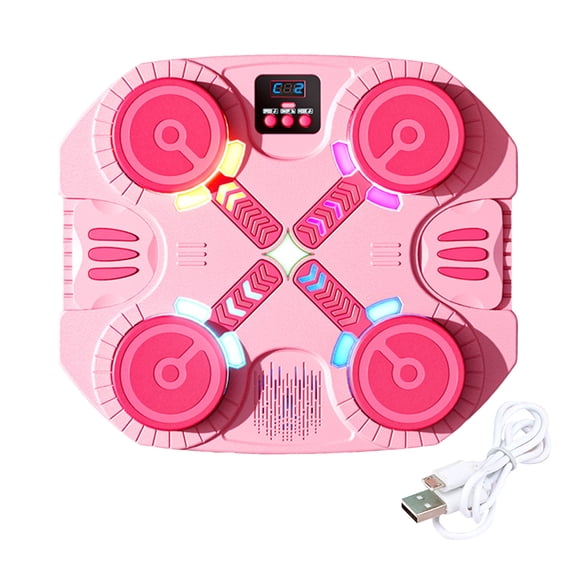 YIFAEUX Music Boxing Machine for Kids Bluetooth-compatible Intelligent Scoring Target with Racing Light Thickened Wall Mounted Boxing Target with Smart Reaction