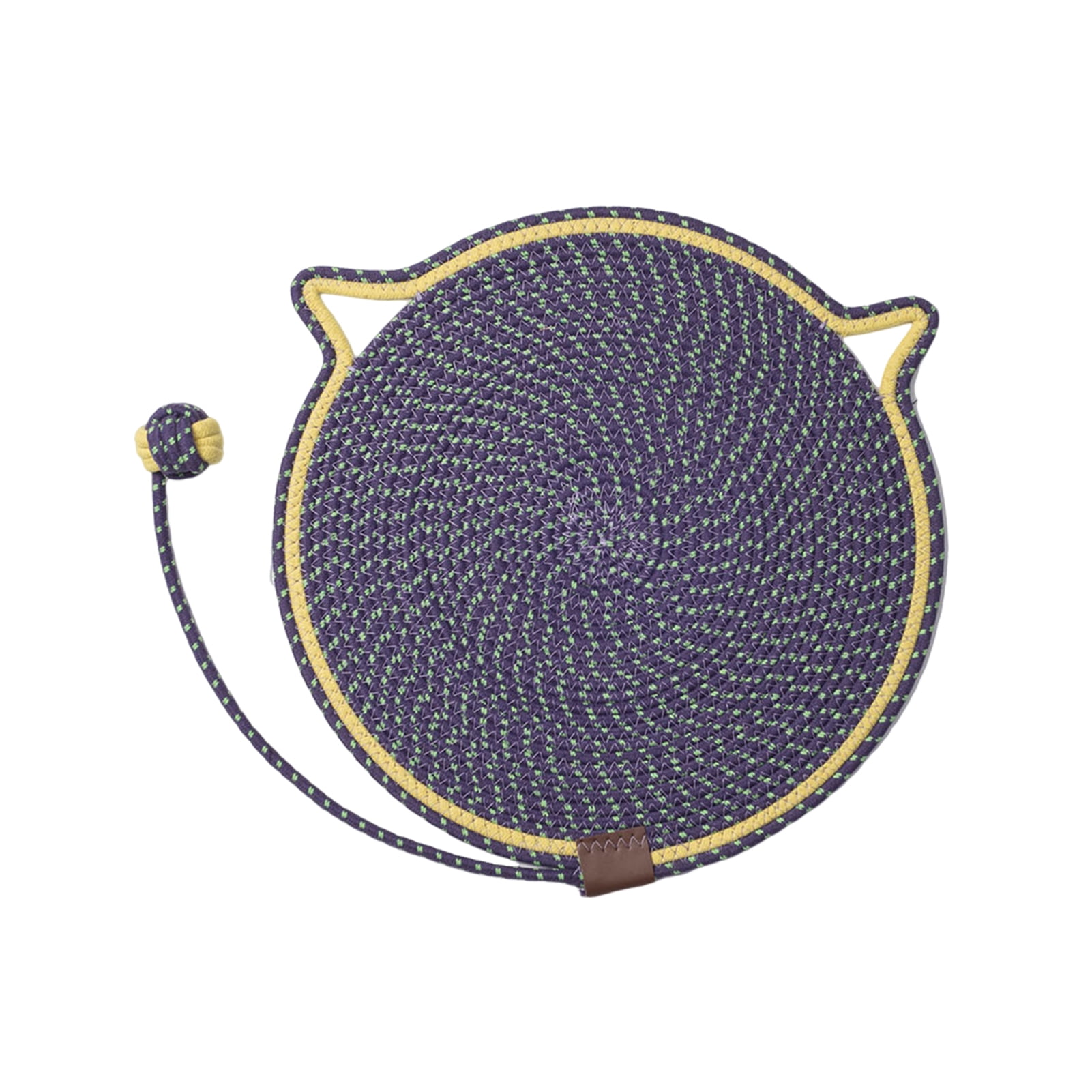 YIFAEUX Natural Cotton Rope Cat Scratch Pad Easy to Clean Multi-Functional Indoor Pet Scratching Pad Wall Furniture Protector