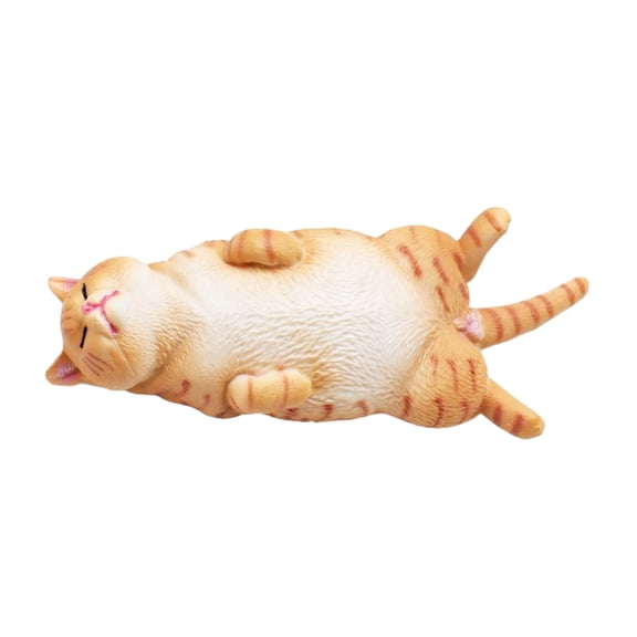YIFAEUX PVC Simulated Cat Model Miniature Kitten Figurine Statue Sculpture Educational Animal Toy Desktop Decoration Ornament Cat Lovers Gift