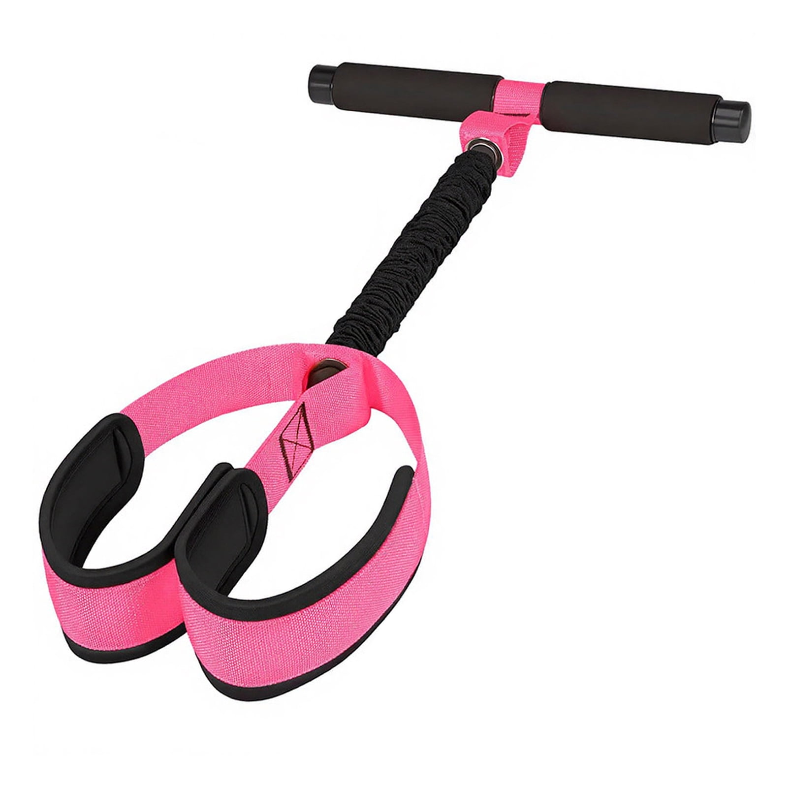 YIFAEUX Pedal Resistance Band with Handle Yoga Sit-up Exerciser Pull Rope Men Women Abdomen Waist Arm Leg Core Training Workout Equipment
