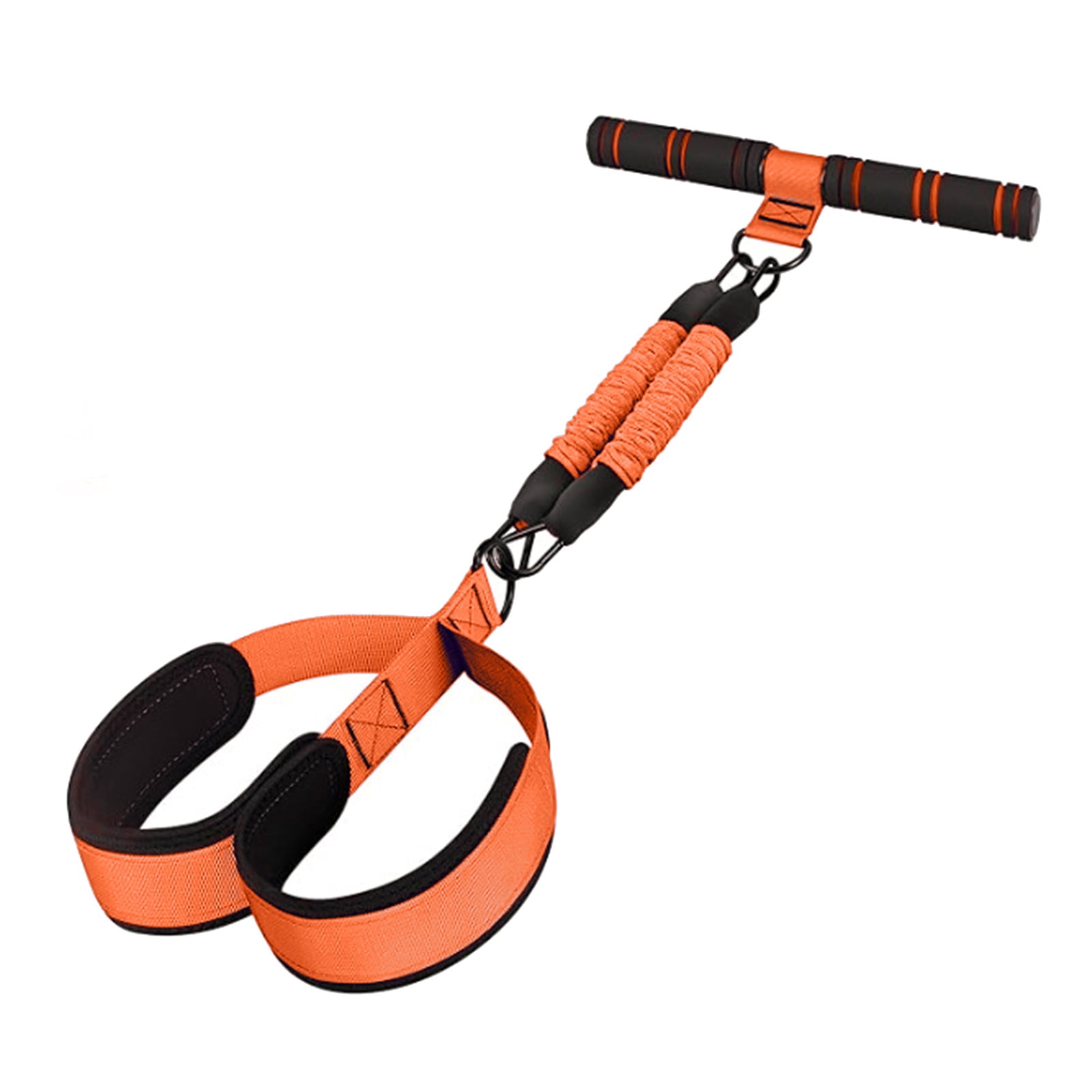 YIFAEUX Pedal Resistance Band with Handle Yoga Sit-up Exerciser Pull Rope Men Women Abdomen Waist Arm Leg Core Training Workout Equipment