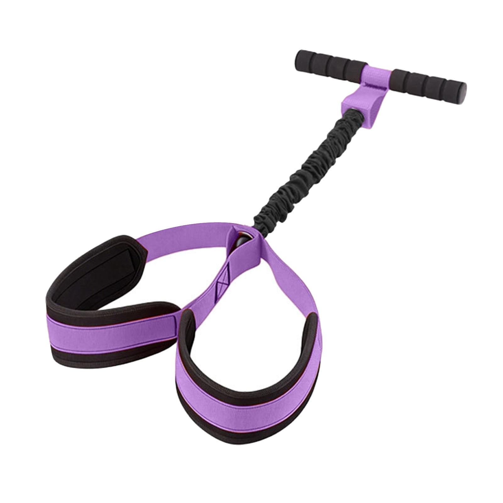 YIFAEUX Pedal Resistance Band with Handle Yoga Sit-up Exerciser Pull Rope Men Women Abdomen Waist Arm Leg Core Training Workout Equipment
