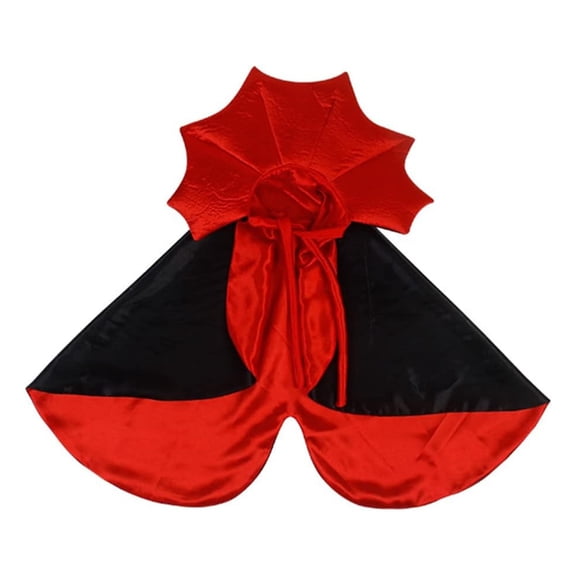 YIFAEUX Pet Cloak Adjustable Rope Design Stand Collar Large Dogs Halloween Cosplay Cape Dog Face Outline Costume