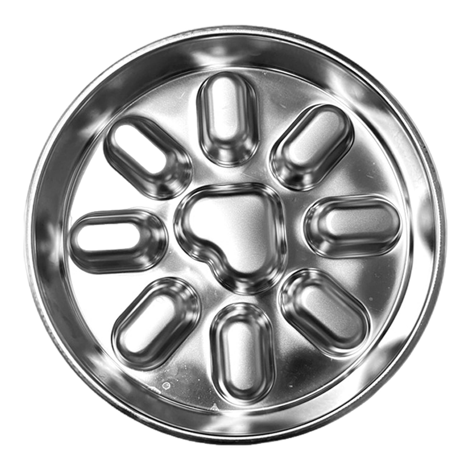 YIFAEUX Pet Slow Food Bowl Anti-Slip Design Promotes Slow Feeding Stainless Steel Pet Dog Bowl for Small to Medium Dogs