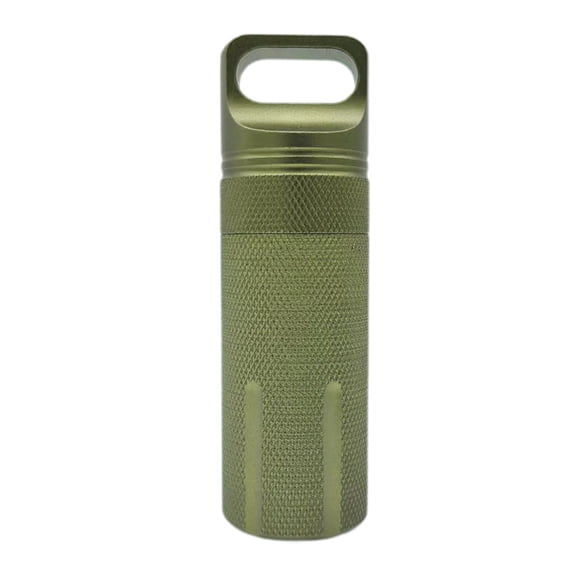 YIFAEUX Pill Bottle Aluminum Alloy Storage Jar Waterproof Compact Size Portable Storage Container Pill Holder Case