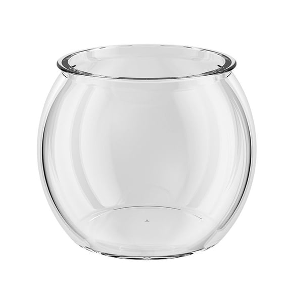 YIFAEUX Plastic Fish Bowls Round Clear Goldfish Bowl Multi-functional Aquarium Hydroponic Planter Floral Container for Table Centerpiece Home Decor