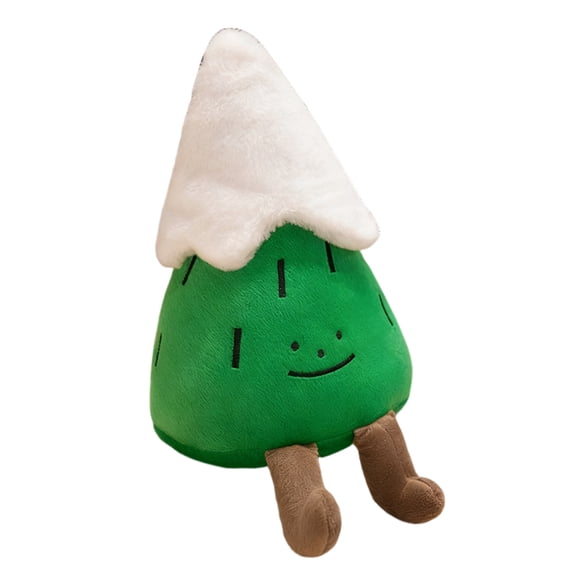 YIFAEUX Plush Christmas Tree Doll Soft Stuffed Toy Pillow Bookshelf Xmas Decor Holiday Party Display Prop Kids Gift