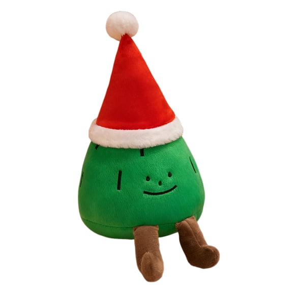 YIFAEUX Plush Christmas Tree Doll Soft Stuffed Toy Pillow Bookshelf Xmas Decor Holiday Party Display Prop Kids Gift
