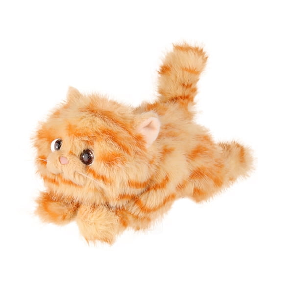 YIFAEUX Pull-String Tail Wagging Cat Wristband Monkey Plush Slap Bracelet Toy with Moving Tail Portable Animal Doll Kids Gift
