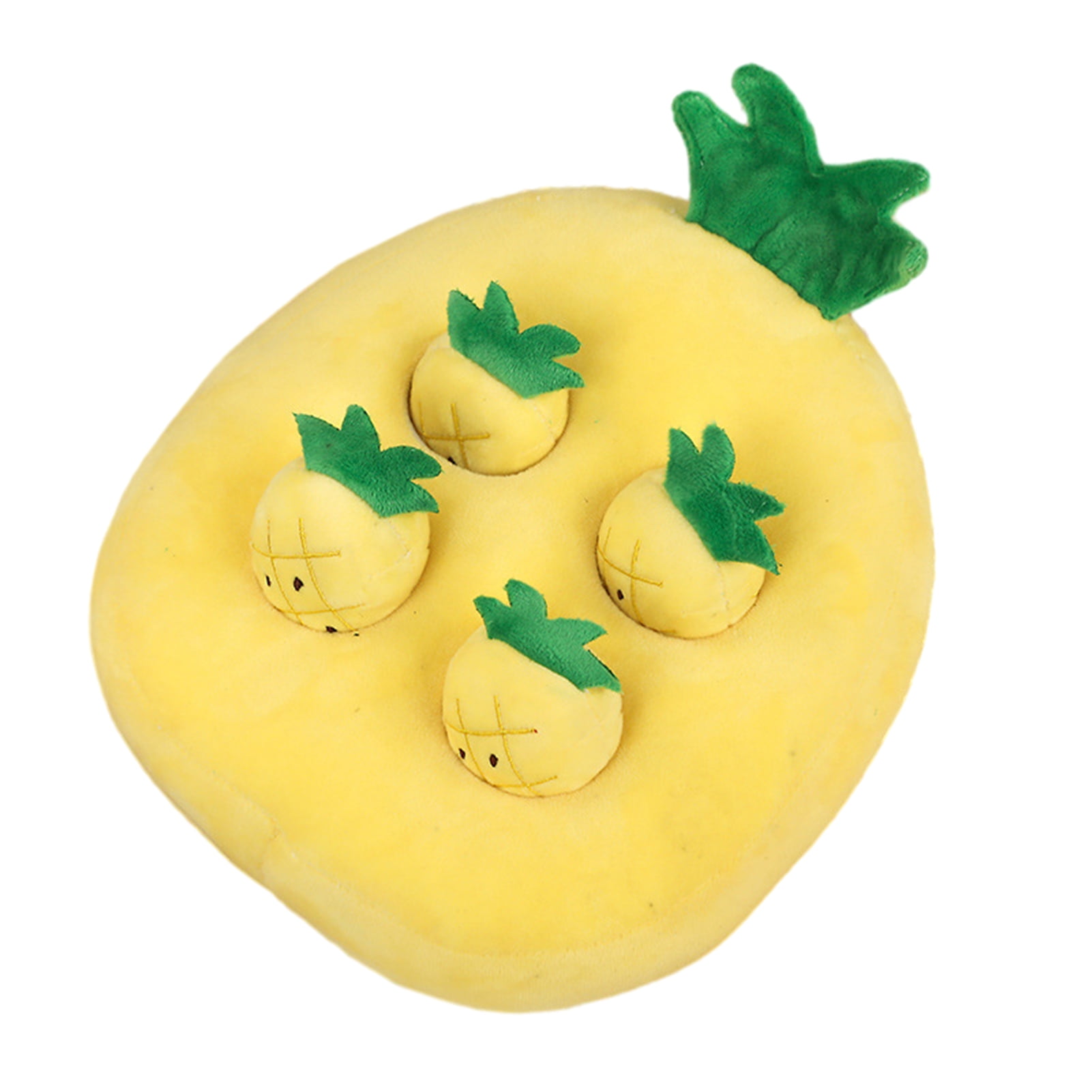YIFAEUX Pulling Radish Plush Toy Carrot Strawberry Pineapple Shape Fuzzy Soft PP Cotton Stuffed Small Animal Pet Rabbit Foraging Educational Interactive Toy