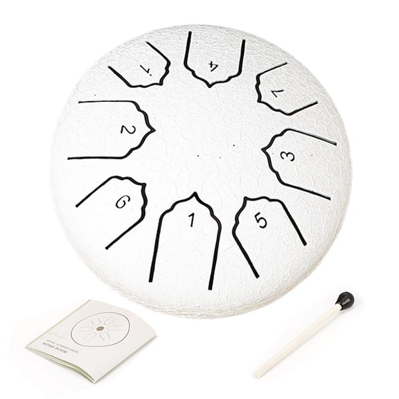 YIFAEUX Rain Drum for Outside Garden 4 Inches 8 Notes Steel Tongue Drum Meditation Rain Chime Musical Instruments Mini Handpan Drums for Chakra Yoga Sound Healing