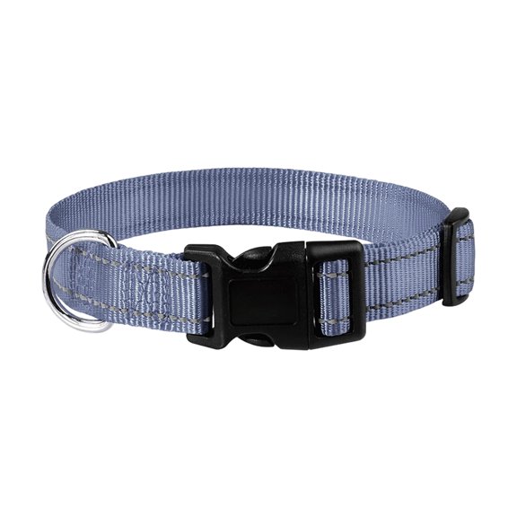 YIFAEUX Reflective Dog Collar Nylon Dog Collar with Metal D-Ring Adjustable Fit Safe Dog Collar for Small Large Medium Dogs Night Walking