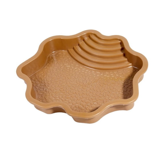 YIFAEUX Reptile Bathing Pool Large Tortoise Feeding Dish Water Bowl with Ramp Aquarium Ornament for Lizard Gecko Snake Turtle Bearded Dragon