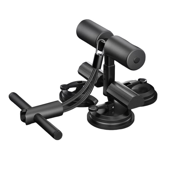 YIFAEUX Sit-up Assistant Bar with Resistance Band Indoor Abdominal Core Training Sit-up Foot Holder with Suction Cups Home Gym Exercise Equipment