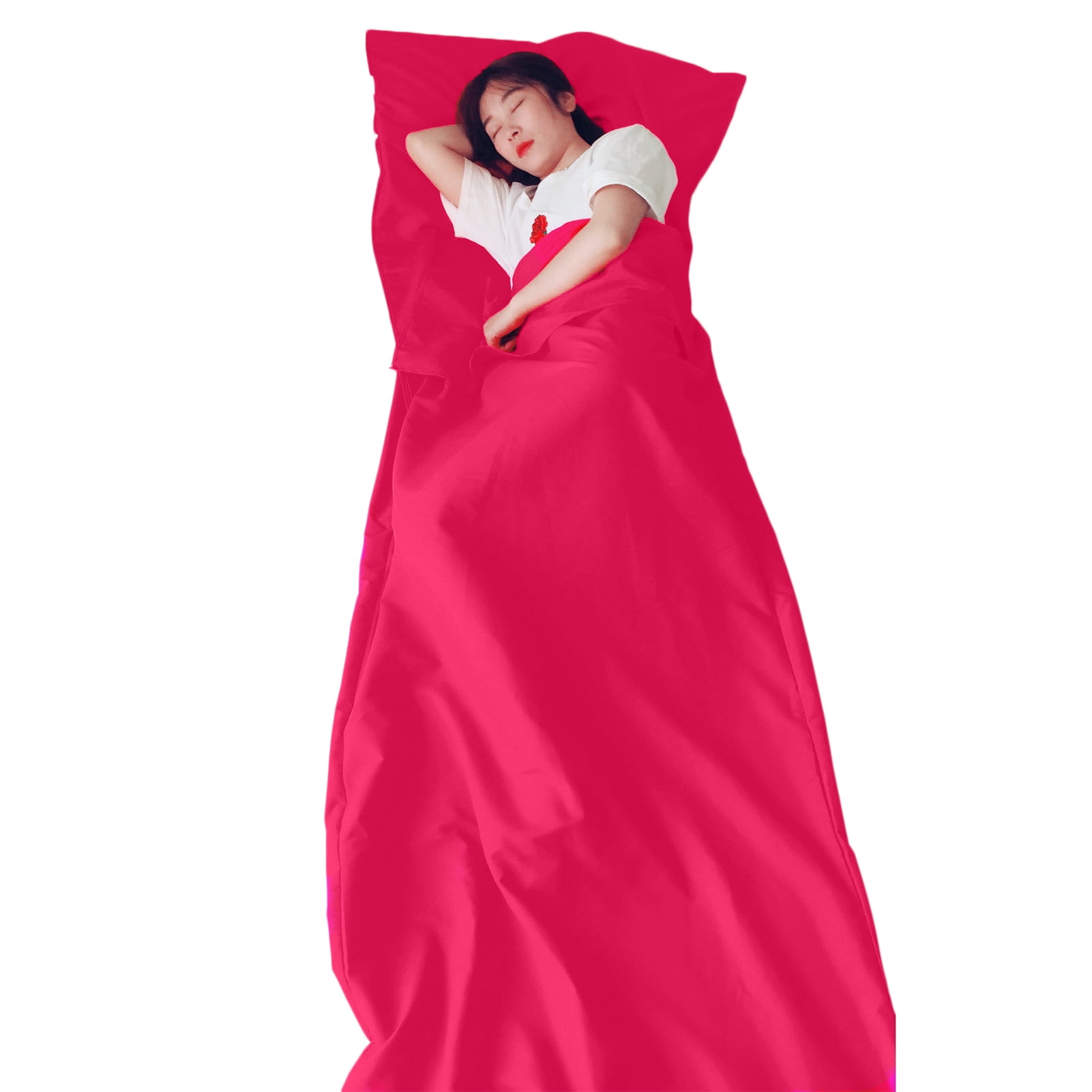 YIFAEUX Sleeping Bag with Pillowcase Super Soft Wear Resistant Waterproof Non-Fading Lightweight Foldable Travel Sheet