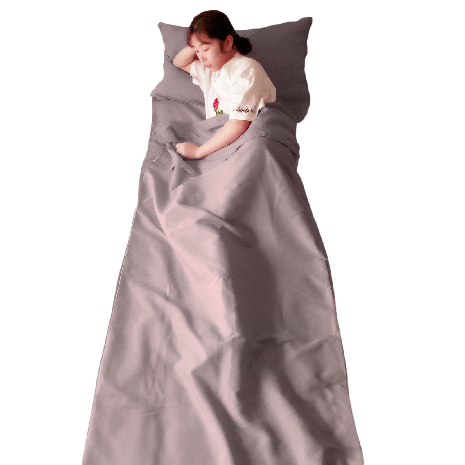 YIFAEUX Sleeping Bag with Pillowcase Super Soft Wear Resistant Waterproof Non-Fading Lightweight Foldable Travel Sheet