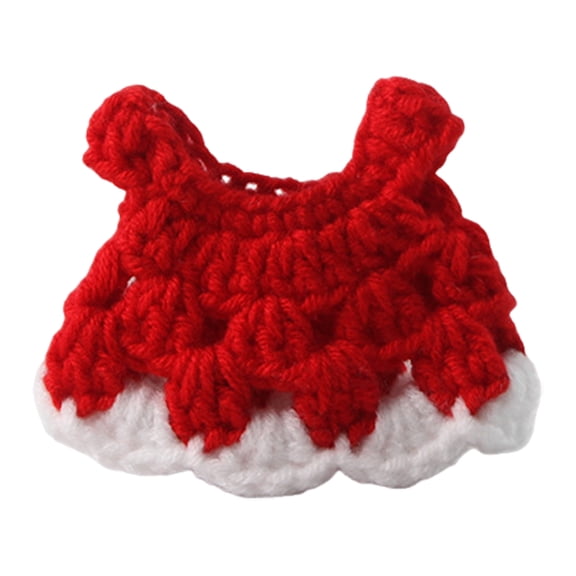 YIFAEUX Small Pet Dress Mini Knitted Ferret Clothes Handmade Hamster Princess Skirt for Rabbit Guinea Pig Squirrels Chinchilla
